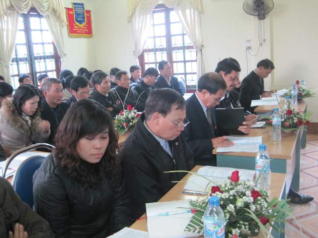 Các đại biểu tham dự HNNLĐ xí nghiệp